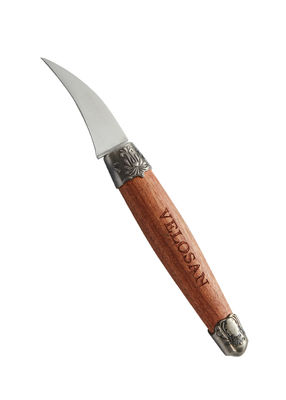 Walnut Kitchen Knife Sets 32.2cm 5Cr15Mov Stainless Steel 0.4kg With Laser Pattern